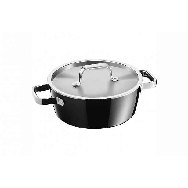 Kastrol WMF Fusiontec 22 cm 05.1532.5290 Nerezový/Černý