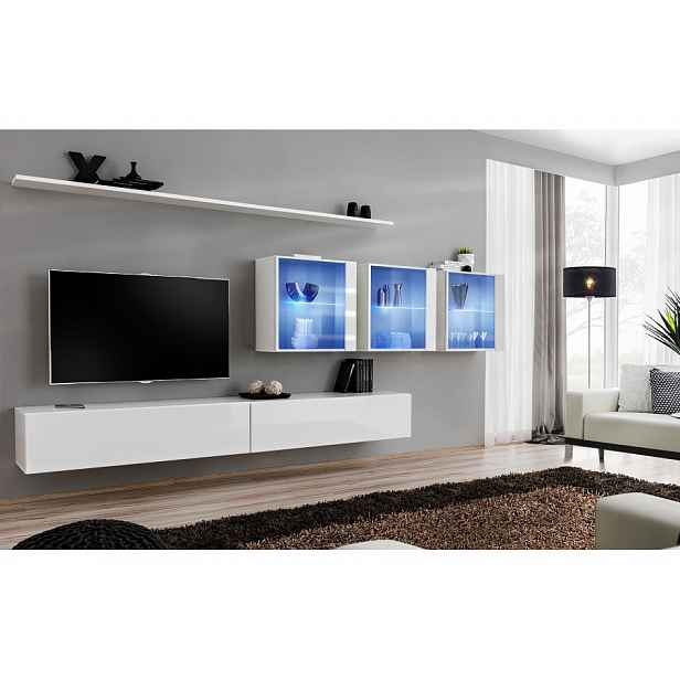 Stěna do obývacího pokoje RIONATA 17 - bílá