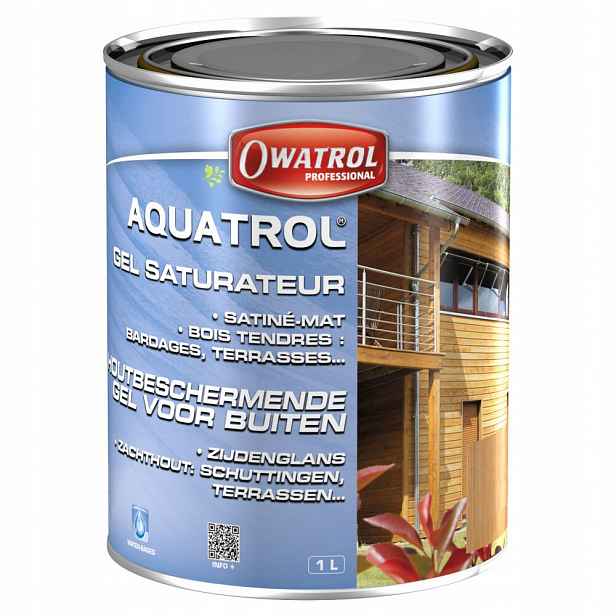 Aquatrol 1L bezbarvý gel, impregnace dřeva a saturační olej pro terasy