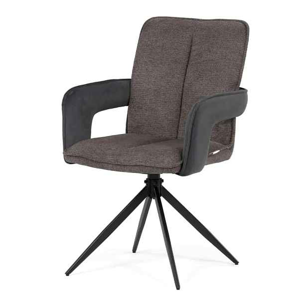 Autronic Otočná jídelní židle DCH-F1146 GREY2 – šedá