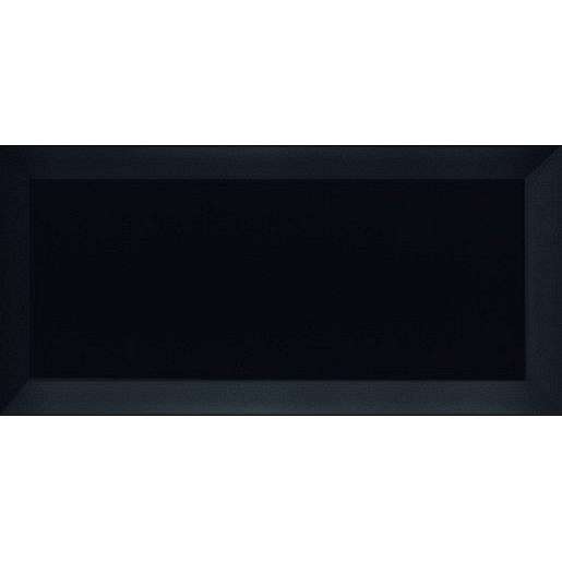 Obklad Ribesalbes Chic Colors negro bisel 10x20 cm mat CHICC1943