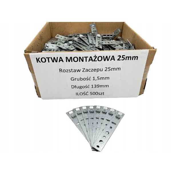 Okenní kotva Brugmann Salamander 1,5 mm 25 mm 500 ks