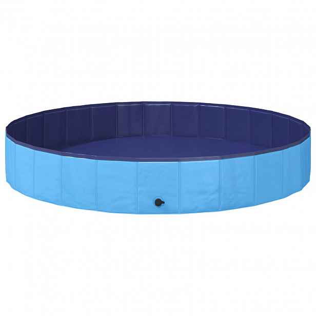 vidaXL Bazén pro psy Ø200 x 30 cm Silný PVC Modrá
