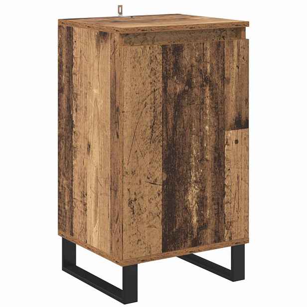 vidaXL Servírovací skříň Staré dřevo 40 x 35 x 70 cm Kompozitní dřevo