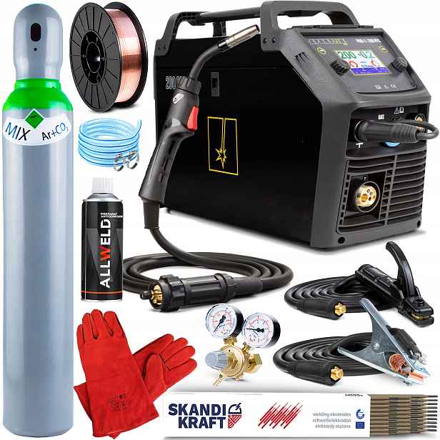 Poloautomatický Svařovací Stroj Spartus Pro Mig 200 Pfc Mma Tig 230V 200A