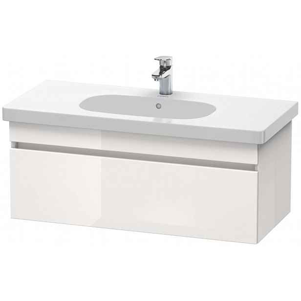 Duravit DuraStyle - Umyvadlová skříňka 40x100x45 cm, 1 zásuvka, lesklá bílá DS638502222