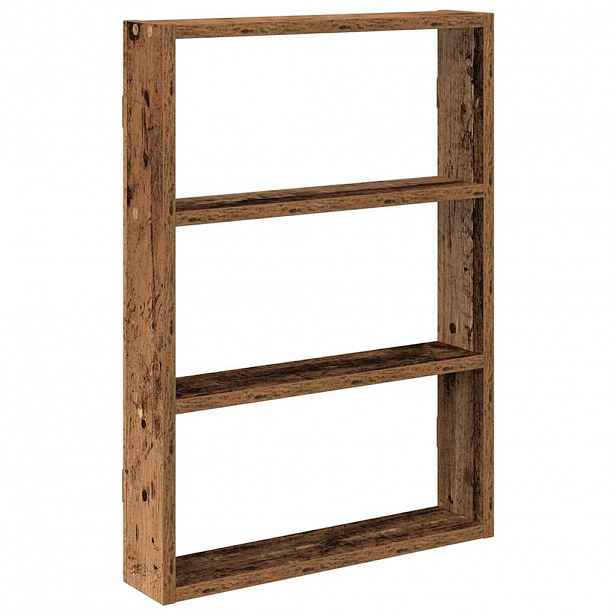 vidaXL Nástěnná police old wood 43 x 9 x 60 cm kompozitní dřevo