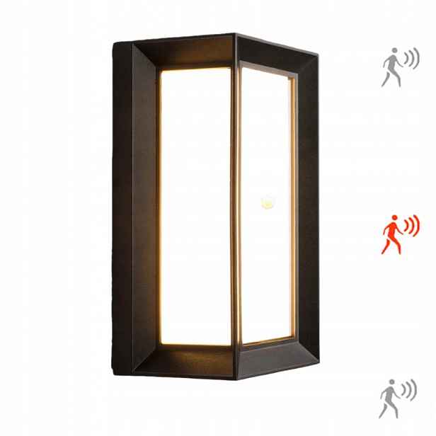 18W Venkovní Led Nástěnné Svítidlo Nad Vchodové Dveře s pohybovým senzorem IP65