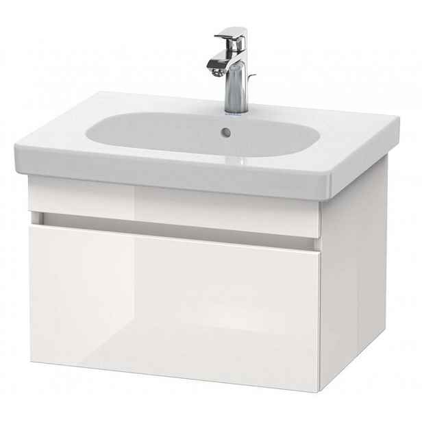Duravit DuraStyle - Umyvadlová skříňka 40x60x45 cm, 1 zásuvka, lesklá bílá DS638302222