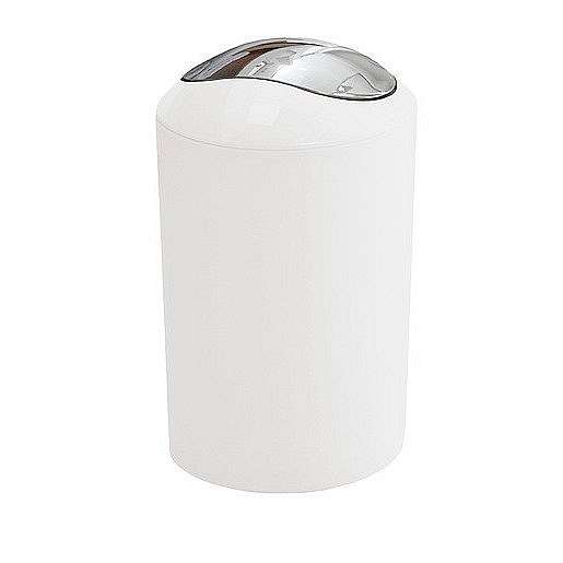 Odpadkový koš volně stojící Kleine Wolke Glossy 5 l bílá 5063115858