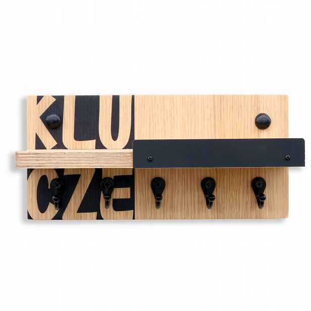 Organizér na klíče věšák 25 cm x 12 cm předsíň chodba WoodExpert