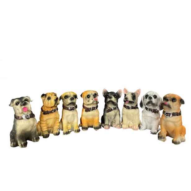 dekorace PES Boxer sedící 5,5x5cm, v.8,0cm, sáček, polyresin
