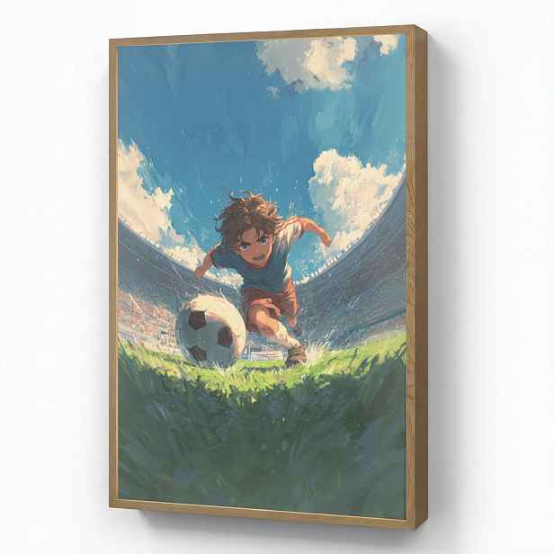 OnlyWow DOBÍJECÍ NOČNÍ LAMPIČKA Stadion - Fotbalista - Míč 60x90 cm