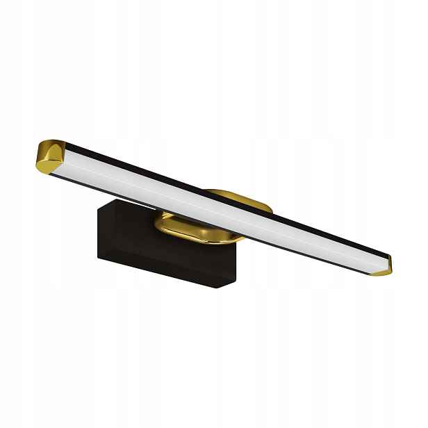 Struhm Led koupelnové nástěnné svítidlo 7W černo-zlaté nad zrcadlo IP44 Prymus