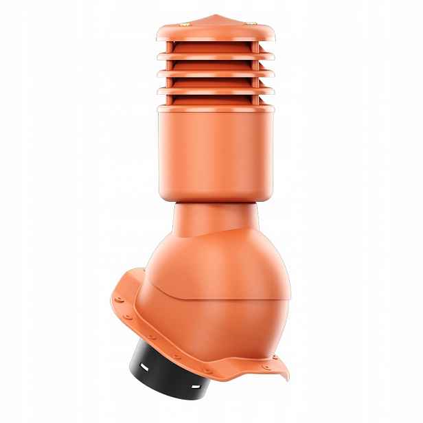 Větrací komín Smartline profil R fi 125 mm, zateplený cihlovým povrchem