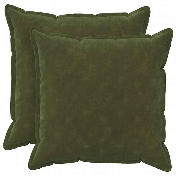 vidaXL Povlak na polštář 2 pcs HOUTEN Zelená 55 x 55 cm