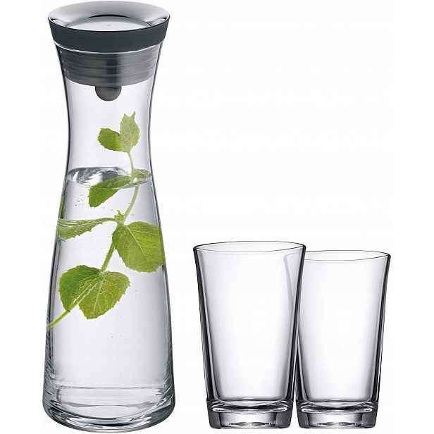 Wmf Karafa Na Vodu Se 2 Skleničkami Cromargan Elegantní 1L