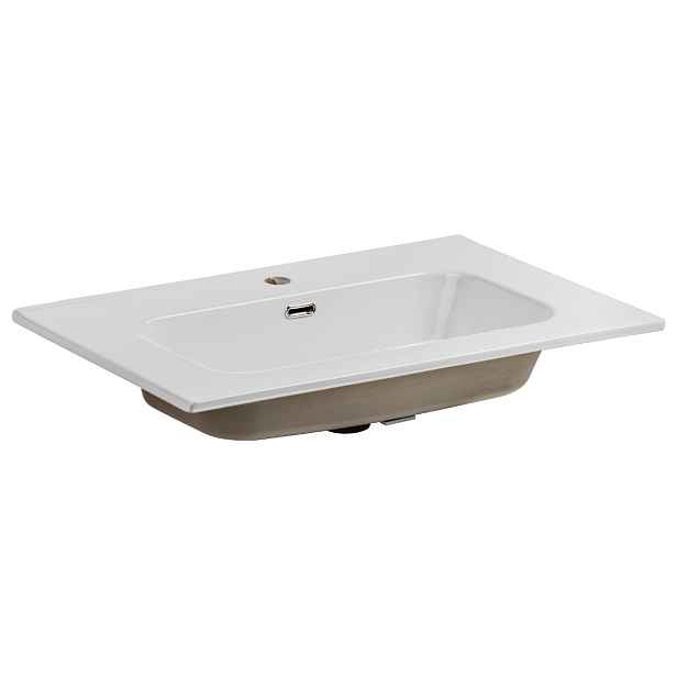 ArtCom Keramické umyvadlo GO 70 | bílý lesk 70 cm