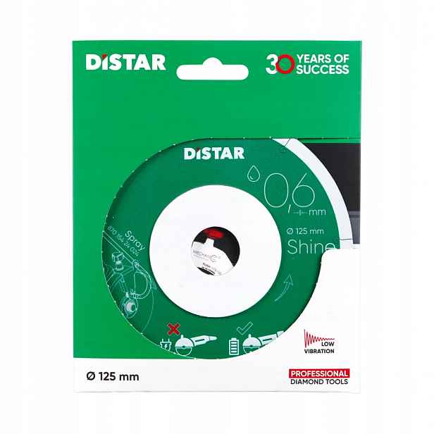 Distar Diamantový Kotouč 0,6 MM Shine Přesné Jemné Řezání 125 MM