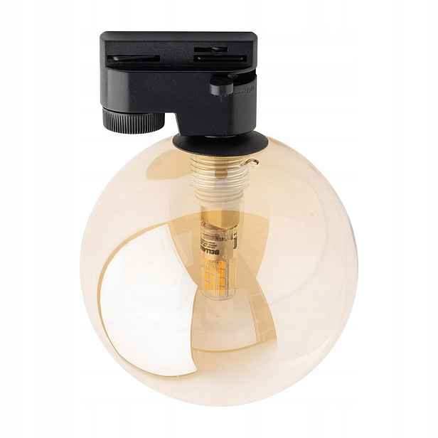 Halogenová kolejnicová lampa Jantarová Černá Kov Nastavitelná Tk Lighting