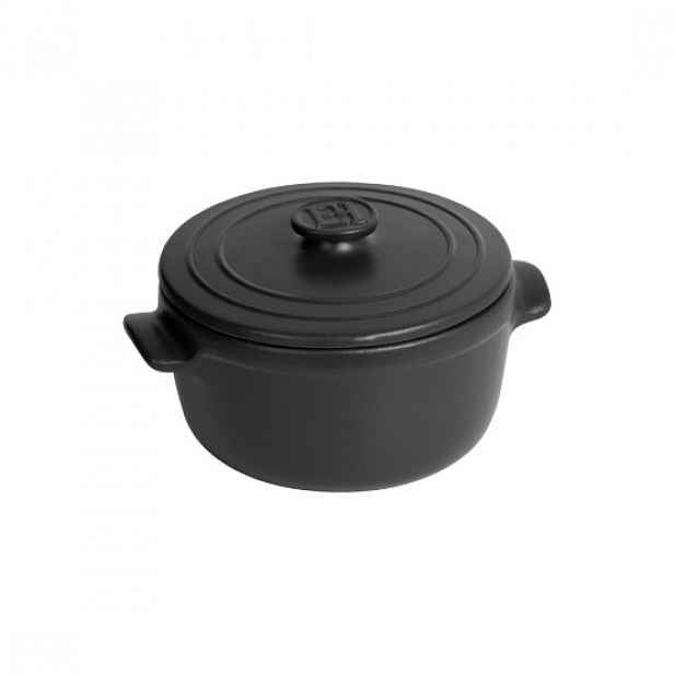 Mini hrnec na vaření Cocotte, keramický, 13,5 cm / 0,55 l, "Solo", čed