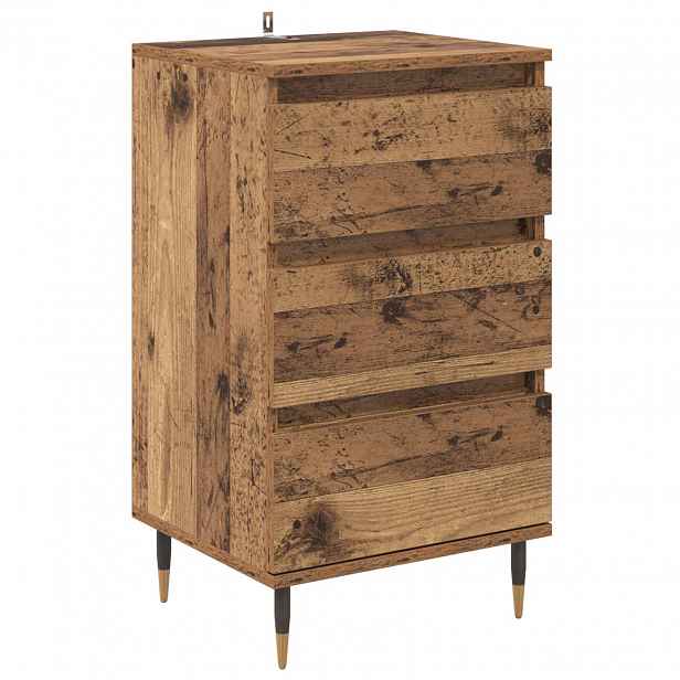 vidaXL Servírovací skříň Staré dřevo 35 x 40 x 70 cm Kompozitní dřevo