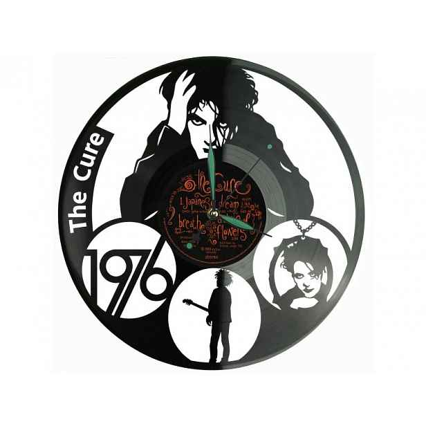 Dárek Cure Vinyl Nástěnné hodiny Vinylová deska Unikátní dekorace pro
