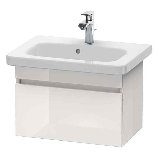 Duravit DuraStyle - Umyvadlová skříňka 40x58x37 cm, 1 zásuvka, lesklá bílá DS637902222