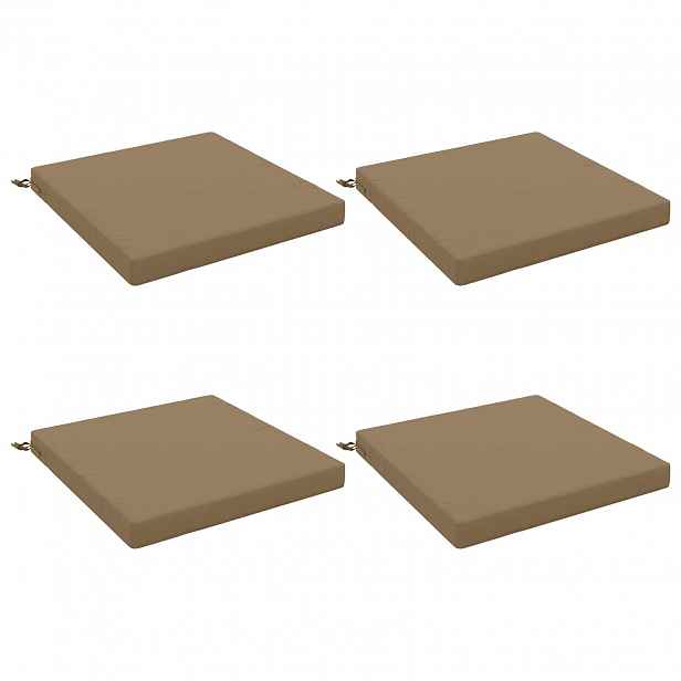 vidaXL Polstry ve 4 kusech SOEST 4 ks 100% polyester Taupe