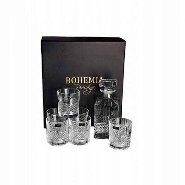 Bohemia Prestige Elegante N Sada Na Whisky: Karafa 6 Sklenic