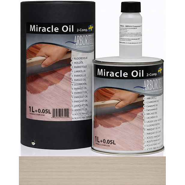 Arboritec Miracle Oil Grey Šedý 1,05L olej 2K na dřevo a parkety