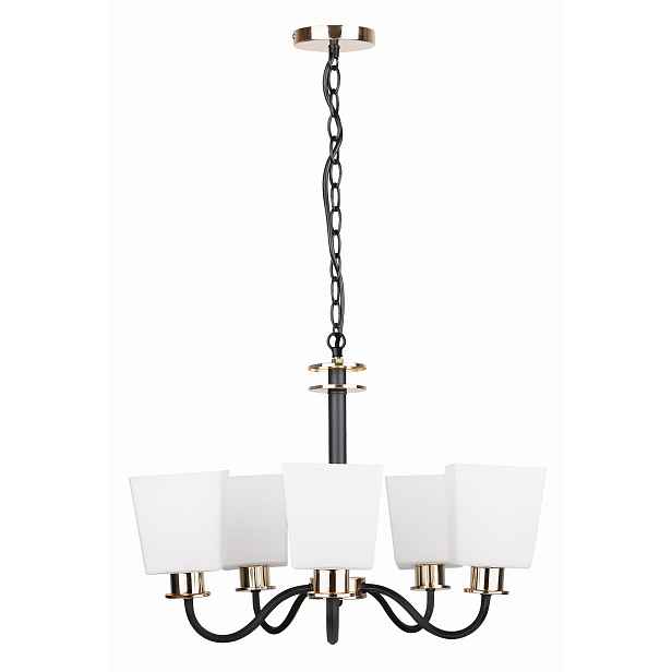 Candellux Lustr Schubert černý 5xE27 max 40W