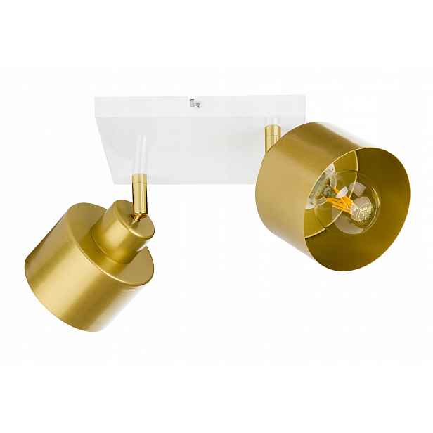 Lampa stropní svítidlo stropní pohyblivý lustr loft zlatý