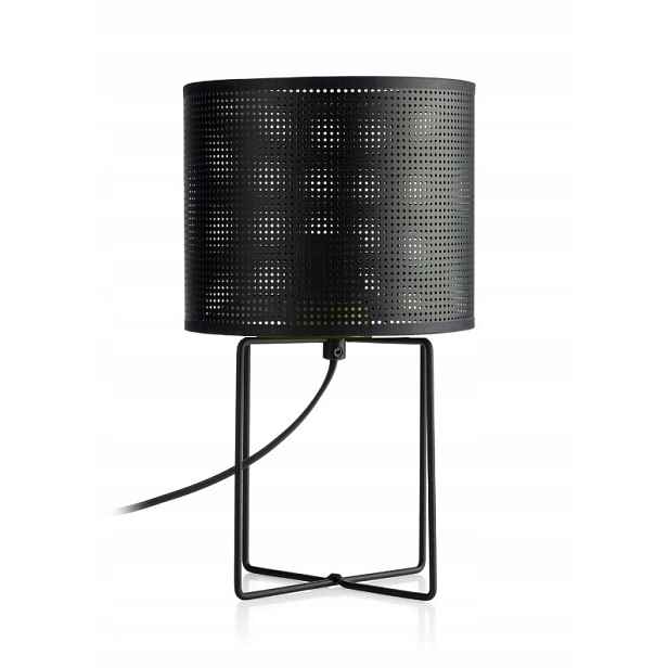 Stolní lampa loft černá s otvory do ložnice obývacího pokoje 31 Luminex