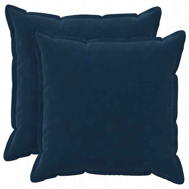 vidaXL Povlak na polštář 2 pcs HOUTEN Modrá 55 x 55 cm