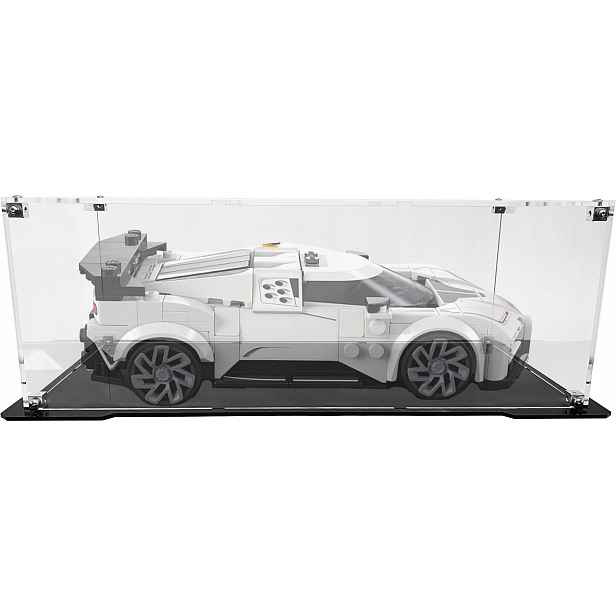Vitrína s černým podstavcem pro sadu Lego 77240 Bugatti Centodieci