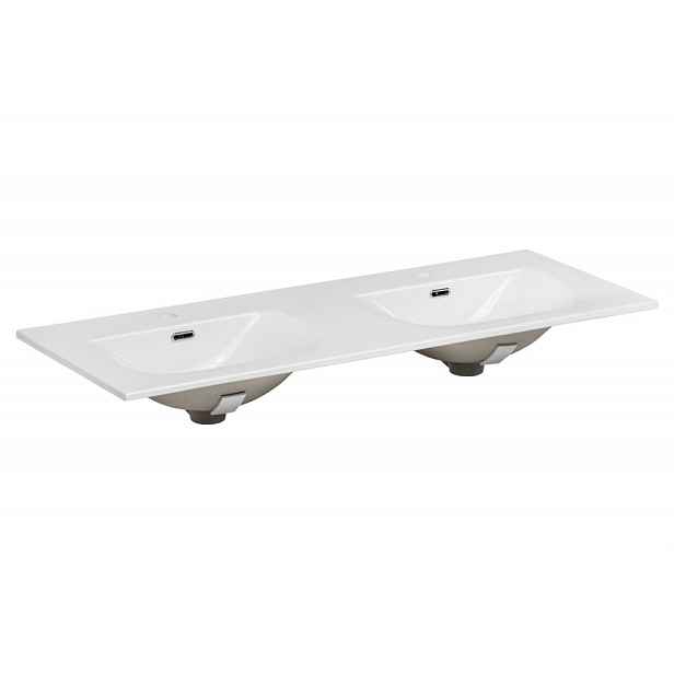 ArtCom Keramické umyvadlo SKY 120D-8099 | bílý lesk 120 cm