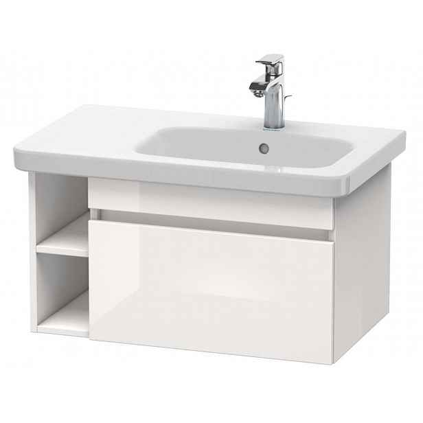 Duravit DuraStyle - Umyvadlová skříňka 40x73x45 cm, 1 zásuvka, lesklá bílá DS639302222