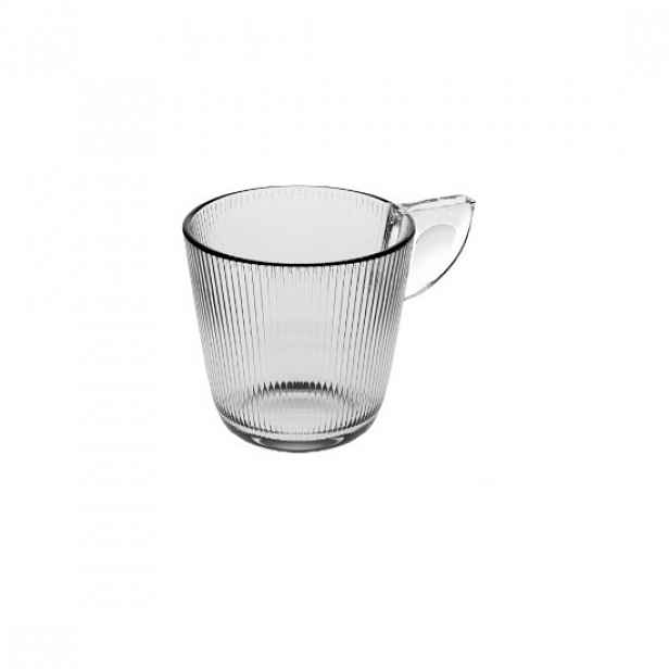 Espresso hrnek vyrobený ze skla, 80 ml, "Some Lines" - Borgonovo
