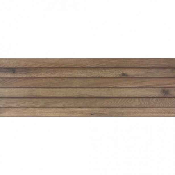 Obklad Rako Base hnědá 30x90 cm reliéfní WR1VN434.1