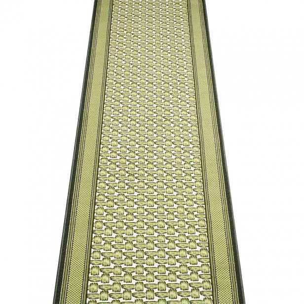 Vopi Kusový koberec GRENOBLE zelená 67 x 150 cm