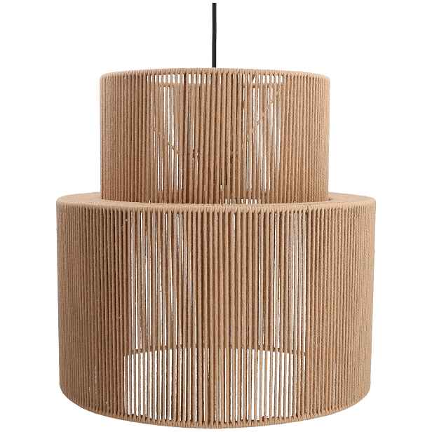 Závěsná lampa s dvojitým válcovým stínidlem 40W E27 IP20 Anvo Ulsan 40x39.5 cm