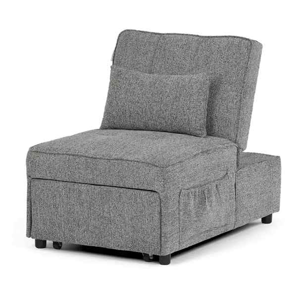 Autronic Rozkládací křeslo ASB-C3210 GREY2 – šedá