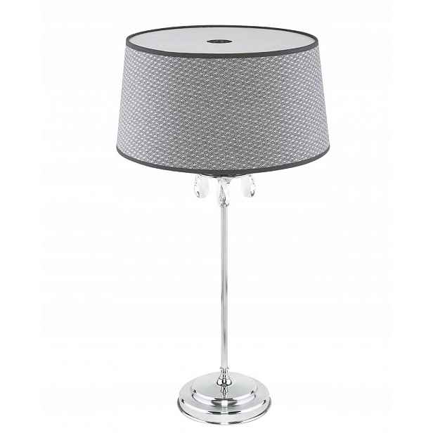 Noční Lampa Egida Stříbrná Šedé stínidlo 1xE27 65 cm Stolní lampa Pokoj