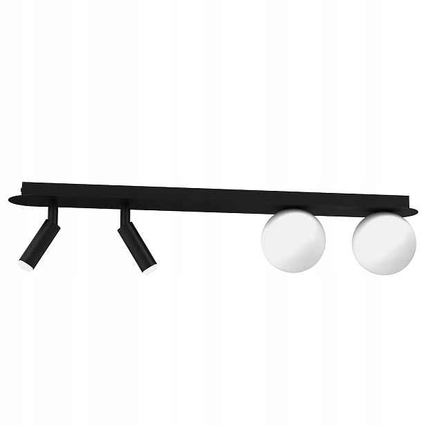 Stropní svítidlo stropní svítidlo Milagro Sirio MLP8406 nosník 4xG9 černá 64 cm