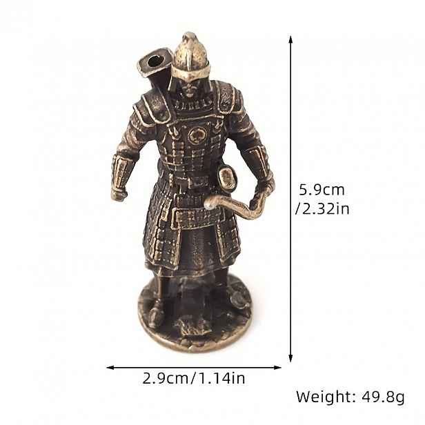 TEMU Slitina Lukostřelecká Soška Kovový Držák na Kadidlo, Miniatura Model, Voják, Modelová Soška, Stolní Figurka, Dekorace