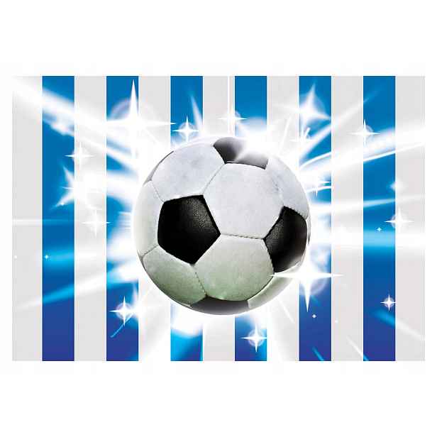 Fototapeta Fotbal Dynamika a vášeň v bílém a modrém 300x210 lepidlo
