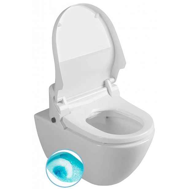 Sapho - Elektronický bidet s keramikou, SoftClose, SwirlFlush, ExtraGlaze, bílá UB-6635RU-1