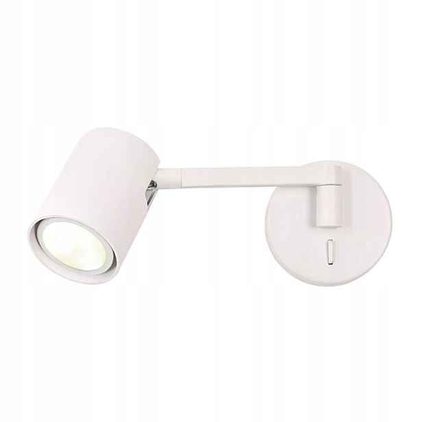 Pohyblivé nástěnné svítidlo na čtení s výložníkem 1xGU10 10W Snow Light Prestige