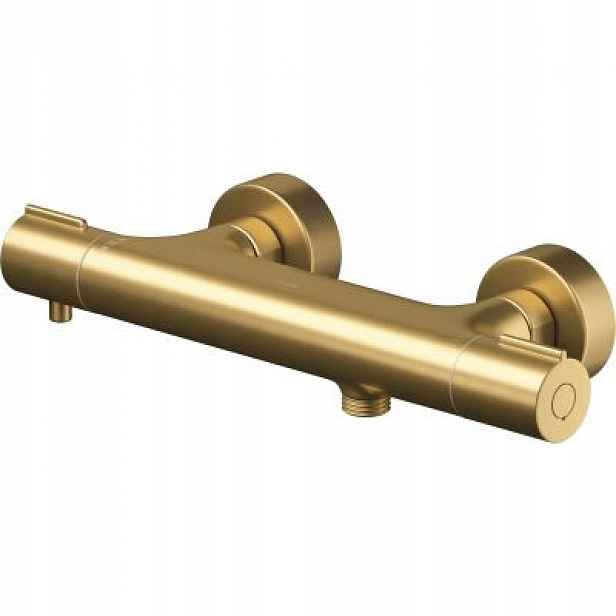 Cersanit Virgo Gold – Termostatická baterie s SafeTouch Pvd, zlatá